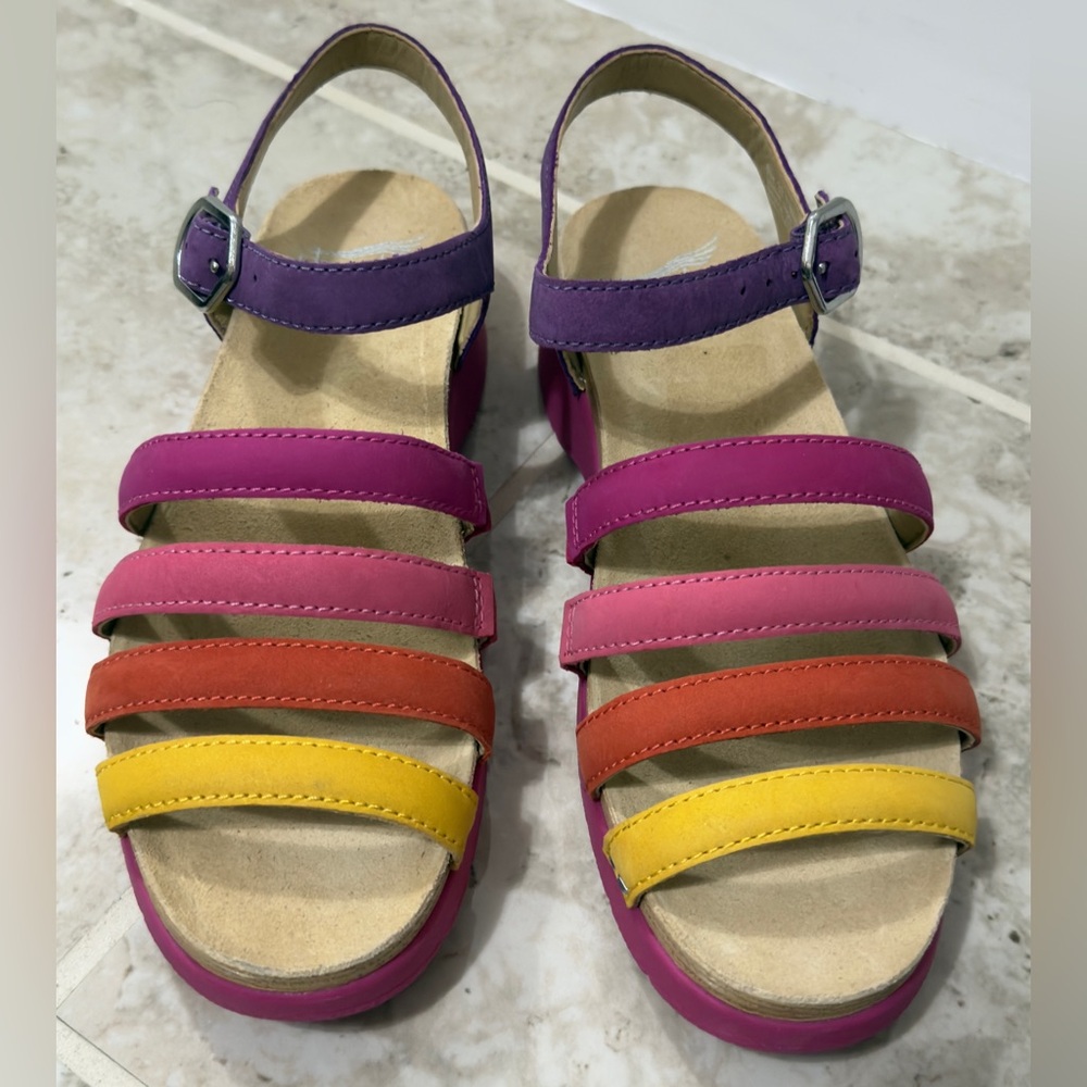 DANSKO Roxie Women’s Sandals In Multi Color (Size 37).